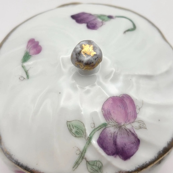 Antique La Violette Limoges France Trinket Dish (Circa 1901) - Picture 11 of 13